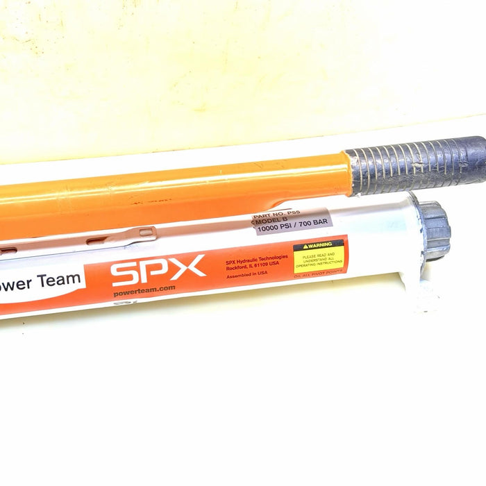 SPX Power Team Hydraulic Pump. Model P-55. 10,000PSI.  Works Fine BG9