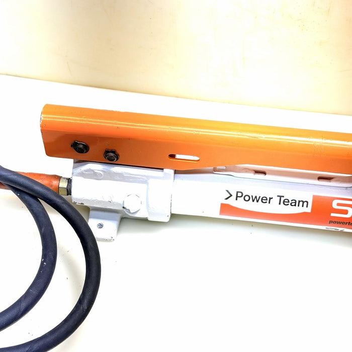 SPX Power Team Hydraulic Pump. Model P-55. 10,000PSI.  Works Fine BG9