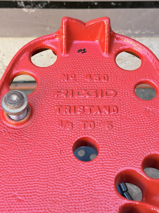 Ridgid 450 1/8 to 5 inch Tripod Pipe Vise for Rigid Pipe Great Shape #1