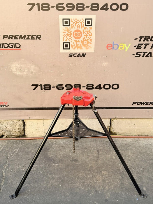Ridgid 450 1/8 to 5 inch Tripod Pipe Vise for Rigid Pipe Great Shape #2