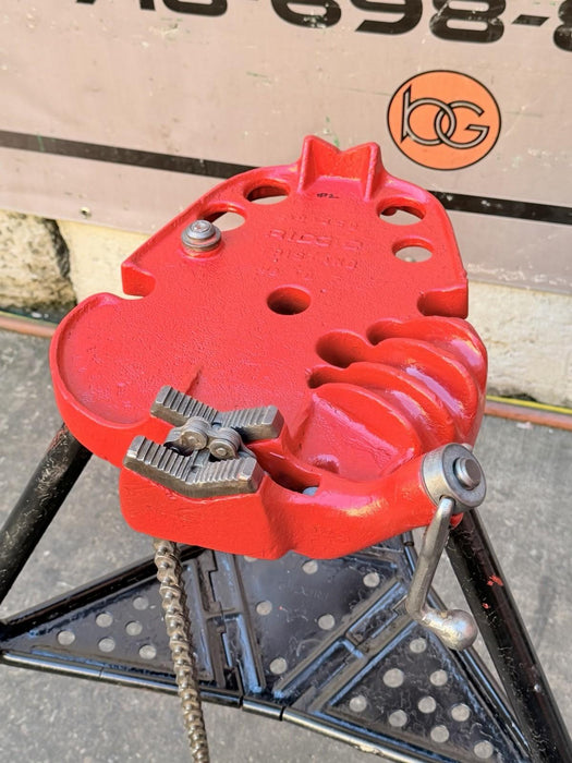Ridgid 450 1/8 to 5 inch Tripod Pipe Vise for Rigid Pipe Great Shape #2