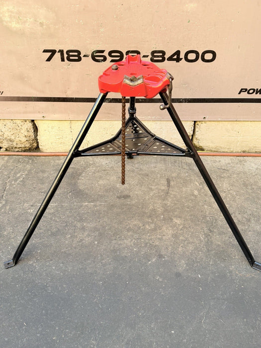 Ridgid 450 1/8 to 5 inch Tripod Pipe Vise for Rigid Pipe Great Shape #4