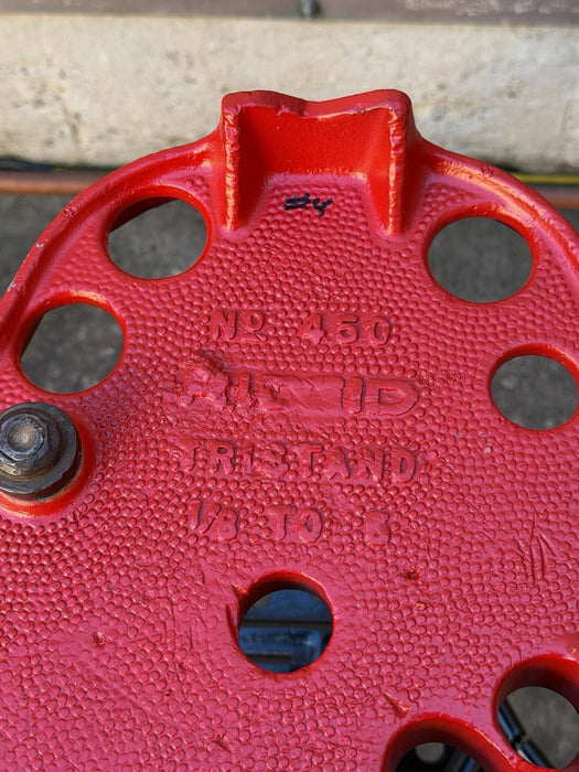 Ridgid 450 1/8 to 5 inch Tripod Pipe Vise for Rigid Pipe Great Shape #4