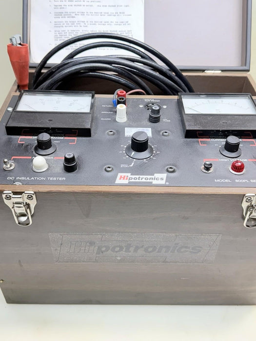 Hubbell HiPotronics 800PL DC Hipot Insulation Tester Model 880PL