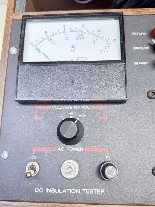 Hubbell HiPotronics 800PL DC Hipot Insulation Tester Model 815PL