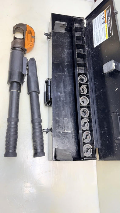 Burndy Y750 Revolver Hypress Crimper with Dies And Case