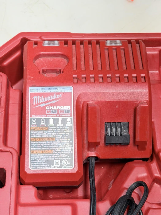 Milwaukee 2672-21 M18 Force Logic Cable Cutter Kit Jaws 6.0 Battery  Charger Box