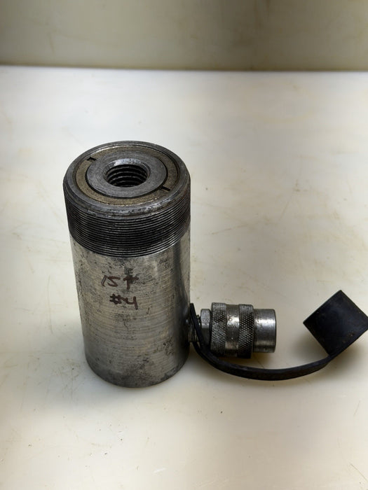 POWER TEAM C152C Hydraulic Cylinder/Ram, Single-Acting, 15 Ton, 2” Stroke, #4