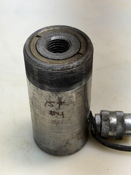 POWER TEAM C152C Hydraulic Cylinder/Ram, Single-Acting, 15 Ton, 2” Stroke, #4