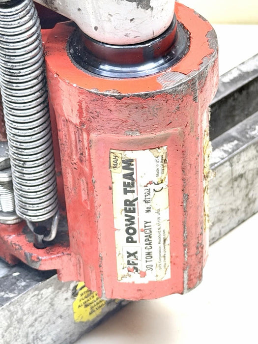 RT302 SPX Power Team enerpac porta power jack, 30 Ton, 2-1/2" Stroke Tested #2