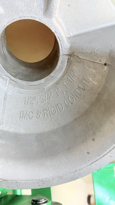 Greenlee 23808 Rigid & IMC Shoe 1/2"-2" fits 555C Bender & 01323 Roller Support