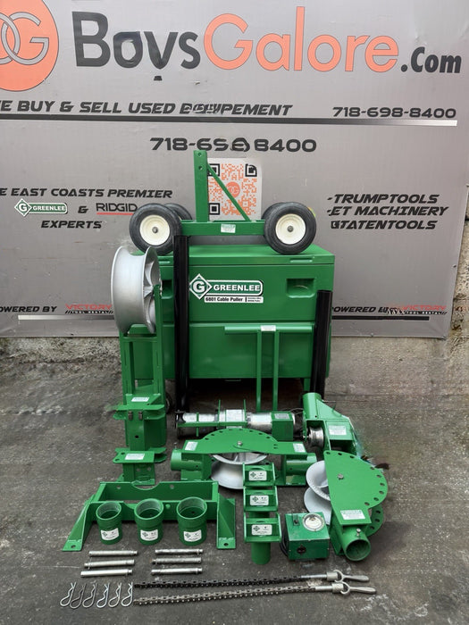 Greenlee 6805 6800 Ultra Cable Tugger Wire Puller Set 8k Lb. Complete Tested #2✅
