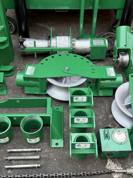 Greenlee 6805 6800 Ultra Cable Tugger Wire Puller Set 8k Lb. Complete Tested #2✅