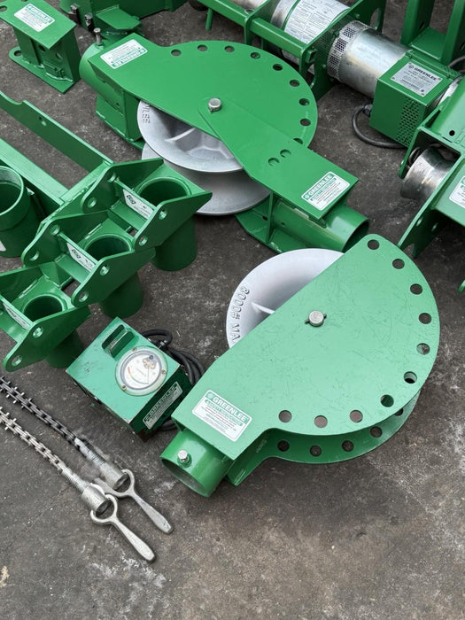 Greenlee 6805 6800 Ultra Cable Tugger Wire Puller Set 8k Lb. Complete Tested #2✅