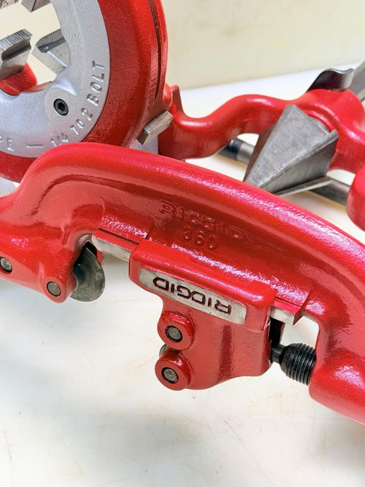 Ridgid 300 Carriage Pipe Cutter, Reamer, 811 Die, Handle, Fully Refurbished #3