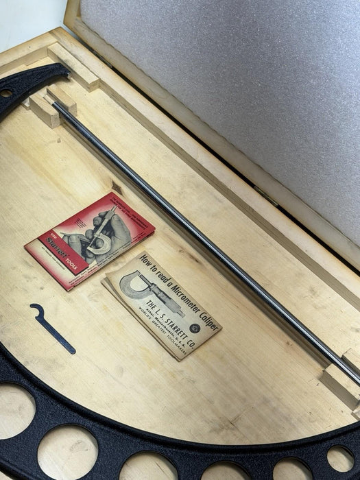 STARRETT NO. 436 OUTSIDE MICROMETER 18 - 19" RANGE W/ CASE MADE IN THE U.S.A.