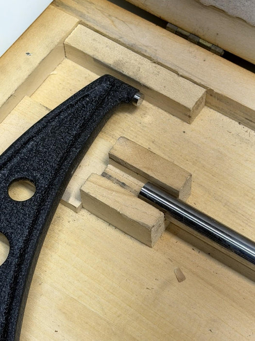 STARRETT NO. 436 OUTSIDE MICROMETER 18 - 19" RANGE W/ CASE MADE IN THE U.S.A.