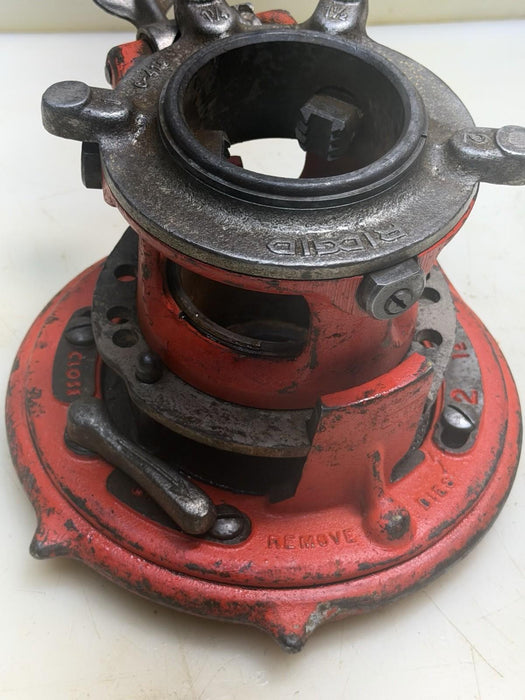 RIDGID 65R  1" TO 2" PIPE THREADER  NICE DIES No Handle 65-R  #4
