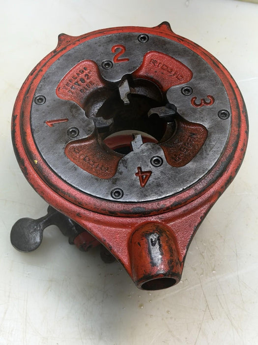 RIDGID 65R  1" TO 2" PIPE THREADER  NICE DIES No Handle 65-R  #4