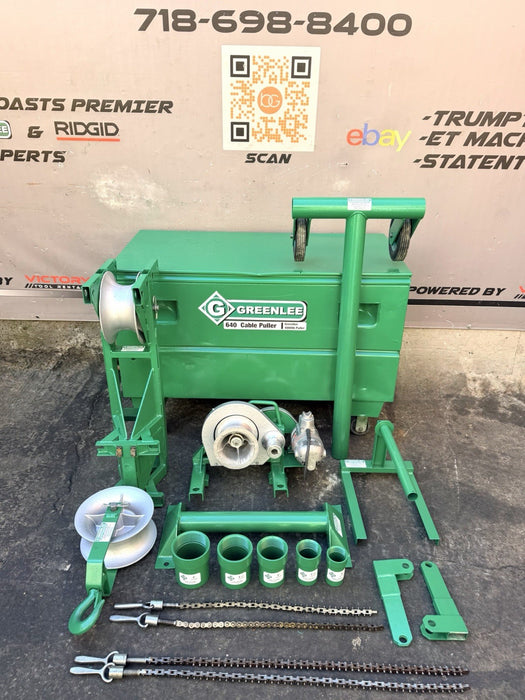 Greenlee 686 640 4000 LBS Tugger Cable Puller Set With Accessories “NICE”
