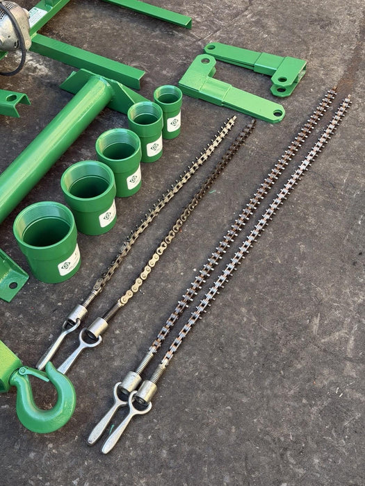 Greenlee 686 640 4000 LBS Tugger Cable Puller Set With Accessories “NICE”