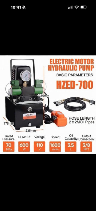 HZLZRZ Two Way Electric Hydraulic Pump Power Pack Unit 2 Stage Double Acting New