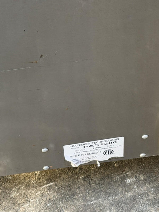 Abatement technologies Pas1200 air scrubber #3