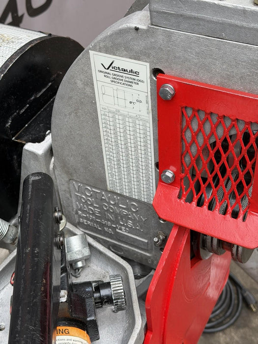 Victaulic VE-416-FSD Self-Powered Hydraulic Roll Groover 2”-16” Capacity AGS