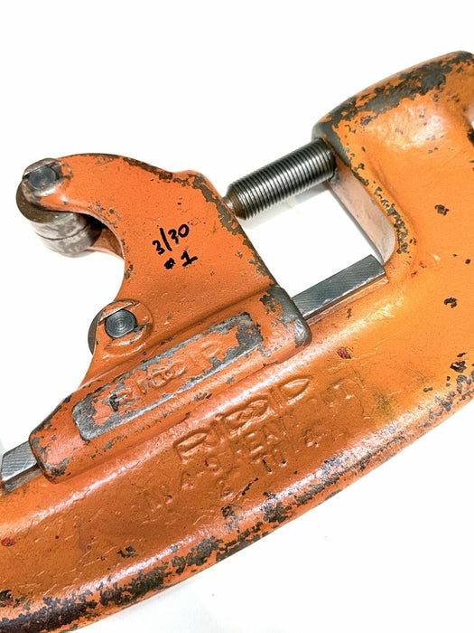 Ridgid No. 4-S Heavy Duty Pipe Cutter, 2" to 4" Pipe Used / Works Good #1