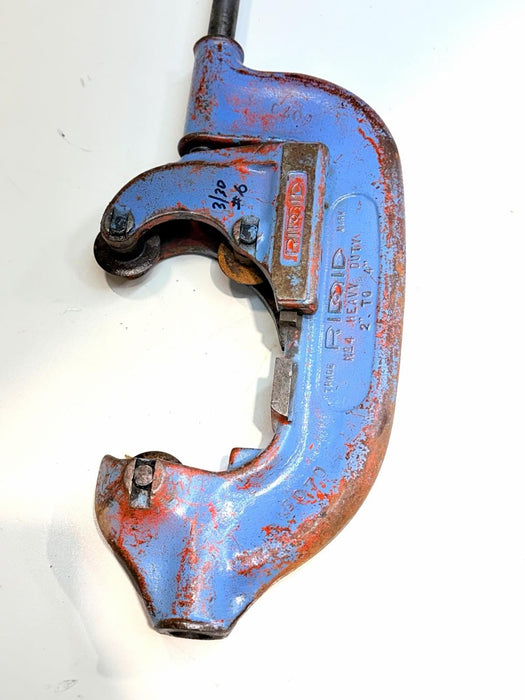Ridgid No. 4 Heavy Duty Pipe Cutter, 2" to 4" Pipe Used / Works Good #6