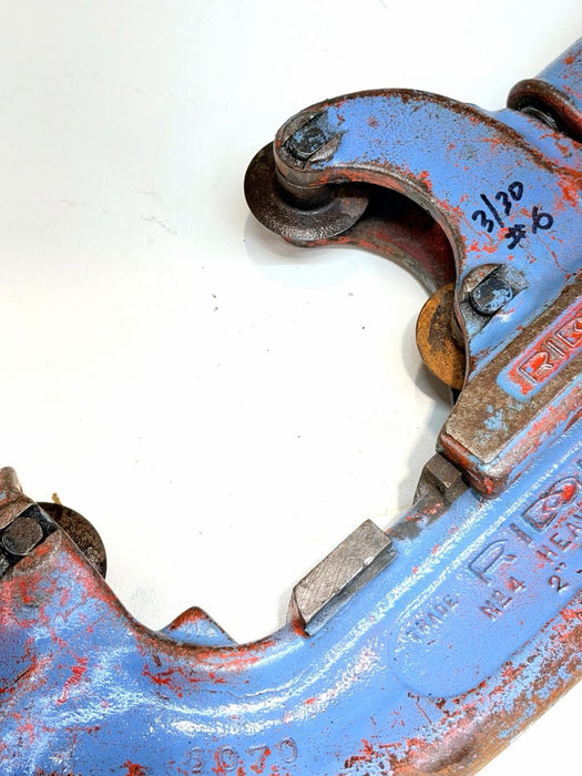 Ridgid No. 4 Heavy Duty Pipe Cutter, 2" to 4" Pipe Used / Works Good #6