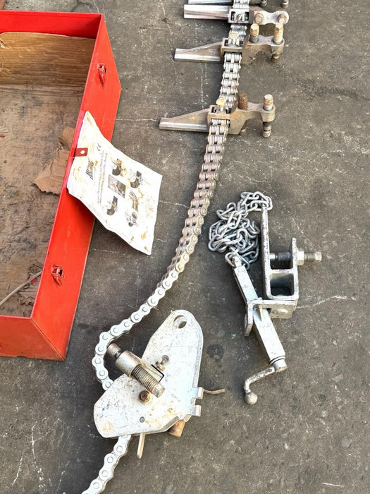 Mathey  Dearman D-235 Double Jackcrew Chain Clamp Set 10” - 36” 10’ Chain