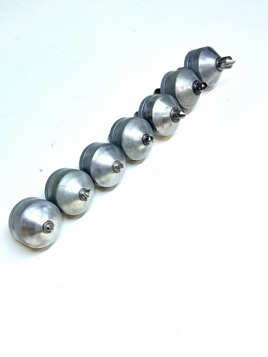 (7) T-Drill Copper Pipe Drill Tee Forming Bit Collaring 7 Pcs.