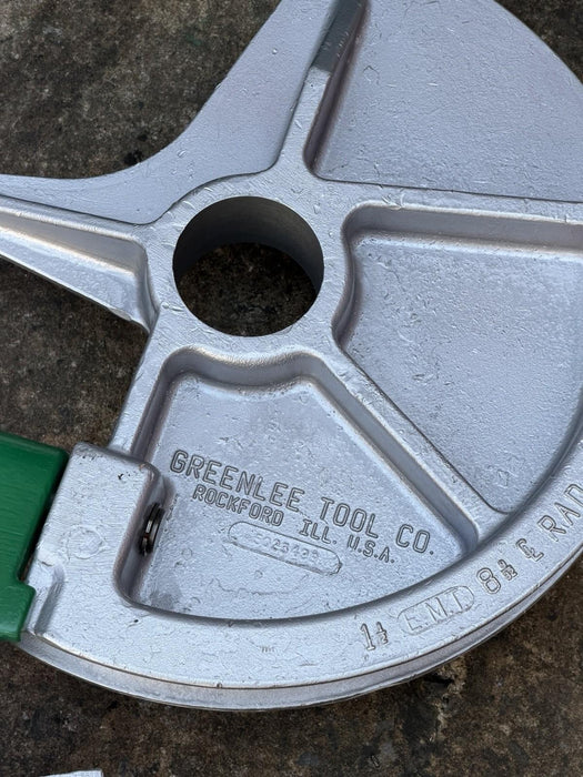 Greenlee 555 Conduit Pipe Bender 1/2"-2" EMT Shoes & Rollers Refurbished BG3