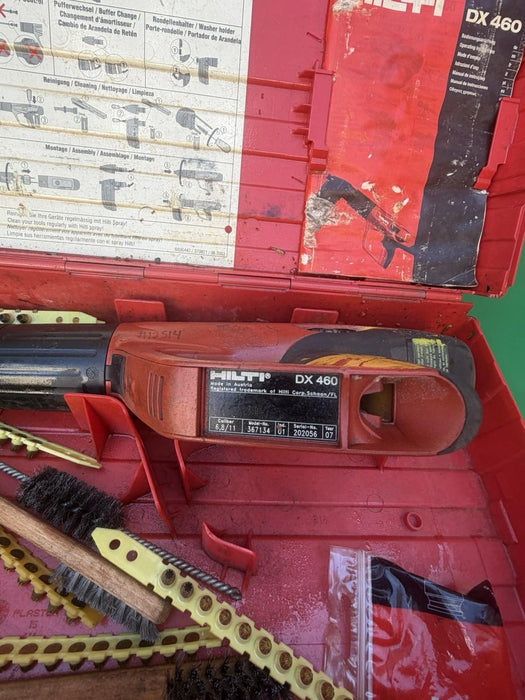 Hilti 305179 DX460-F8 Full Automatic Powder-Actuated Fastening Nail Gun +Case #2