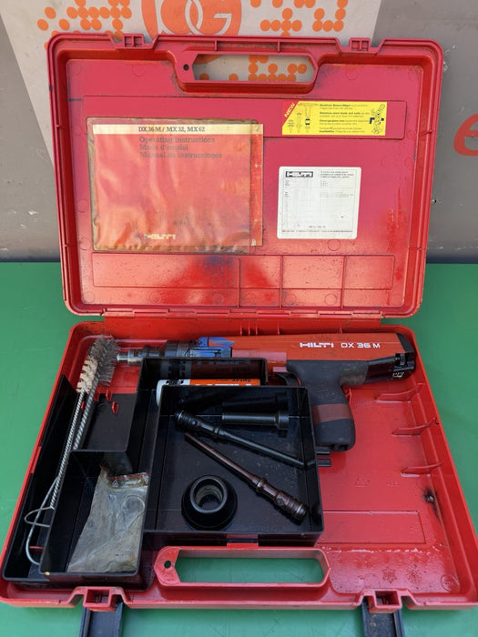Hilti DX36M Powder Actuated Nail Gun & Case Extras #12