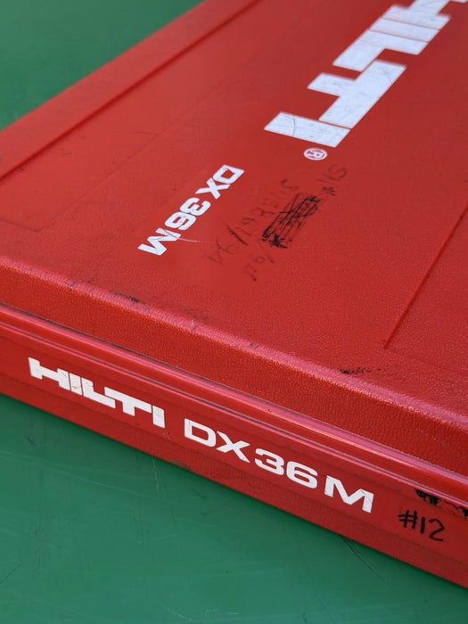 Hilti DX36M Powder Actuated Nail Gun & Case Extras #12