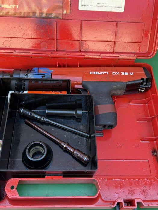 Hilti DX36M Powder Actuated Nail Gun & Case Extras #12