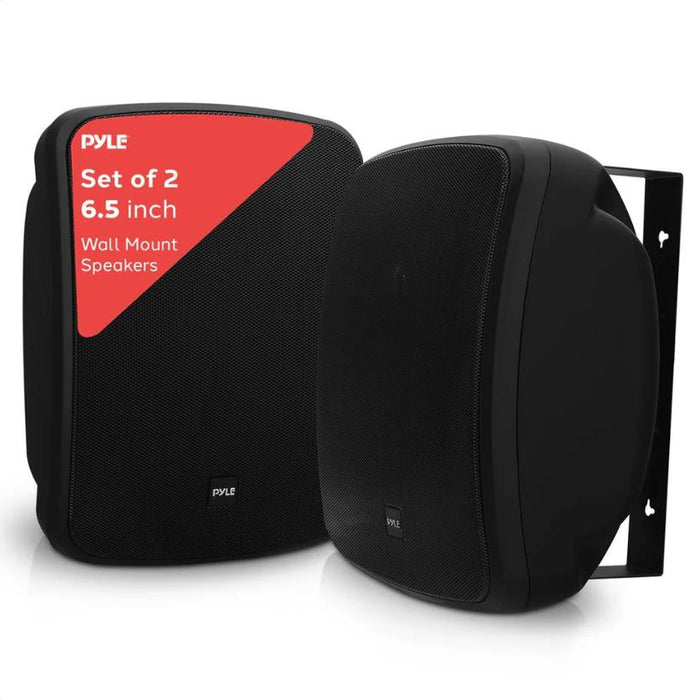 Pyle Outdoor Waterproof Bluetooth Speakers – 6.5" Dual Pair, Wall/Ceiling Mount