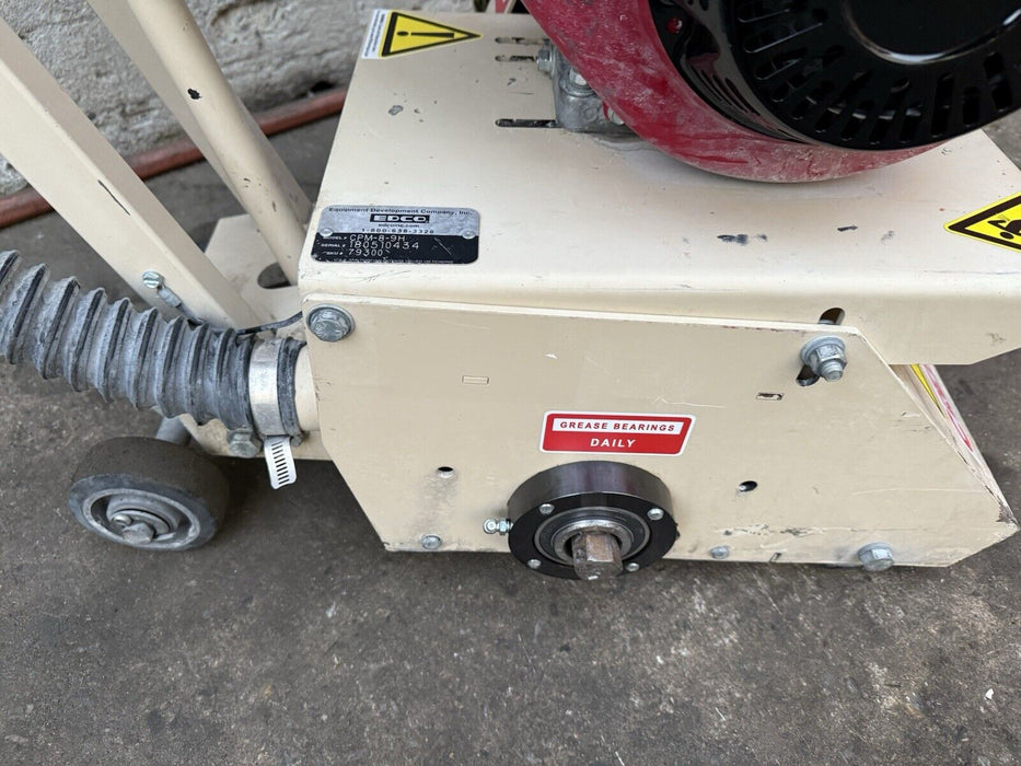 Edco 8" CPM8-9H Walk-Behind Crete-Planer 9 HP Honda Gas Engine New Drum