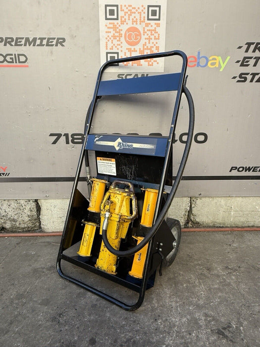 Rhino PD-55 Fence Post Driver Kit w/ Cart & Adapters.