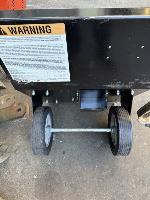 Rhino PD-55 Fence Post Driver Kit w/ Cart & Adapters.