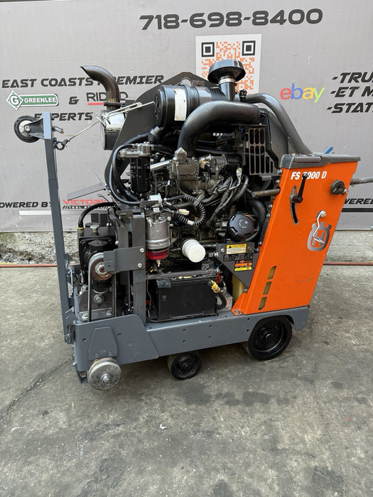 Husqvarna FS-5000D Walk Behind Concrete Saw 2019 Model only 483Hours ( VIDEO )