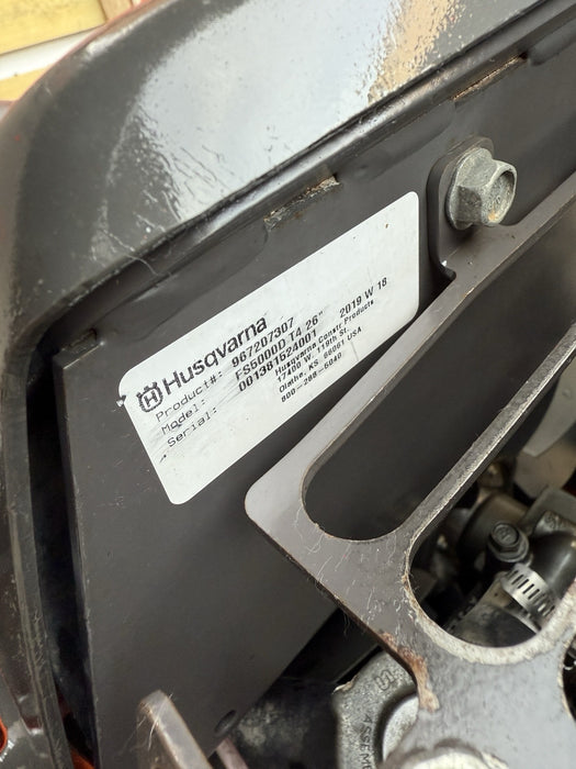 Husqvarna FS-5000D Walk Behind Concrete Saw 2019 Model only 483Hours ( VIDEO )