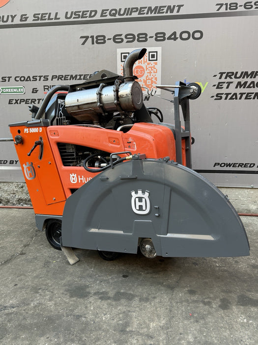 Husqvarna FS-5000D Walk Behind Concrete Saw 2019 Model only 483Hours ( VIDEO )