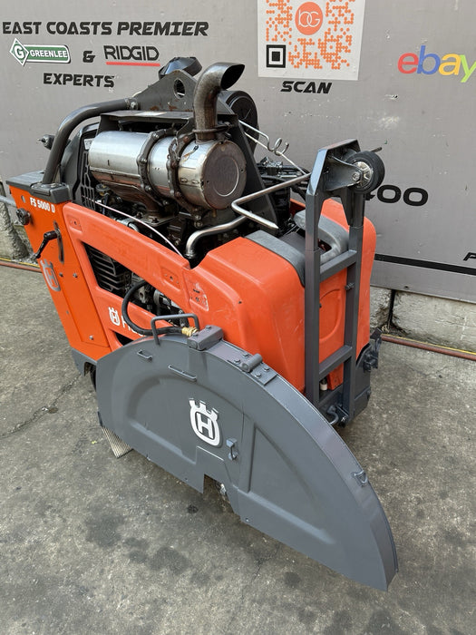 Husqvarna FS-5000D Walk Behind Concrete Saw 2019 Model only 483Hours ( VIDEO )