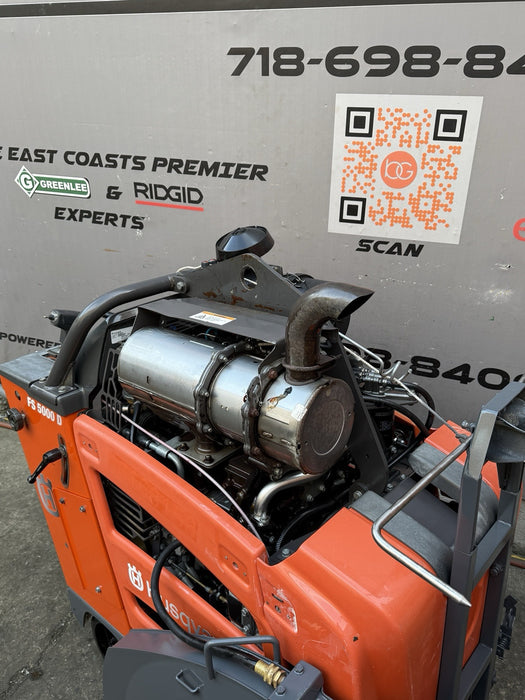 Husqvarna FS-5000D Walk Behind Concrete Saw 2019 Model only 483Hours ( VIDEO )