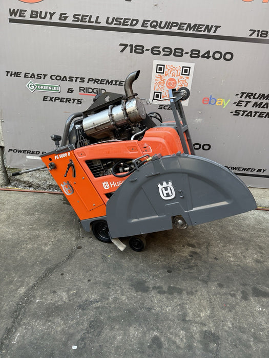 Husqvarna FS-5000D Walk Behind Concrete Saw 2019 Model only 483Hours ( VIDEO )