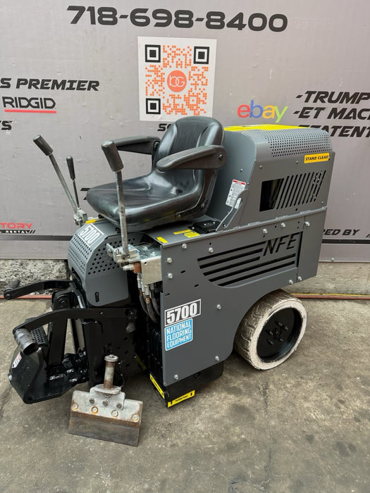 2017  NATIONAL 5700  RIDE ON ELECTRIC FLOOR SCRAPER.