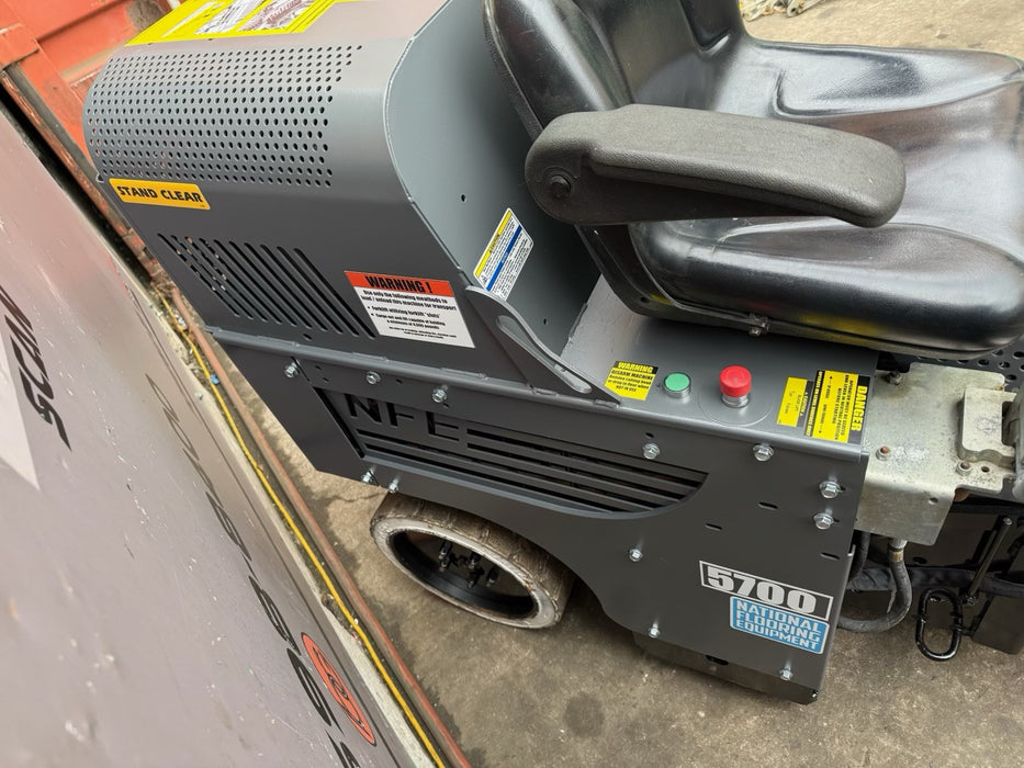 2017  NATIONAL 5700  RIDE ON ELECTRIC FLOOR SCRAPER.